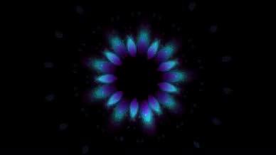 4K蓝紫梦幻花瓣隧道穿梭虫洞背景PR视频的预览图